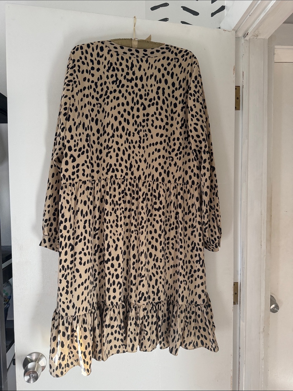 Vince Camuto Leopard Print Tiered Dress | - Picture 2 of 2